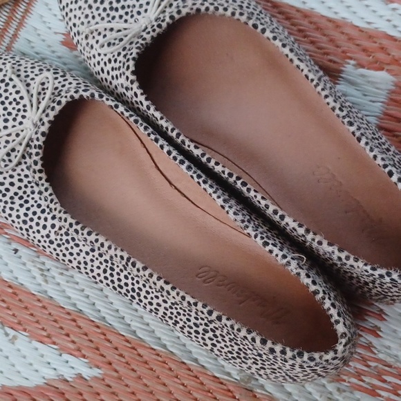 NWOT MADEWELL The Adelle Ballet Flat Leather Calf Hair Sz 7.5 - Picture 14 of 14